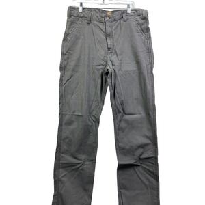 Carhartt Relaxed Fit Work Pants Men's Gray Size 36x34 Carpenter Cargo